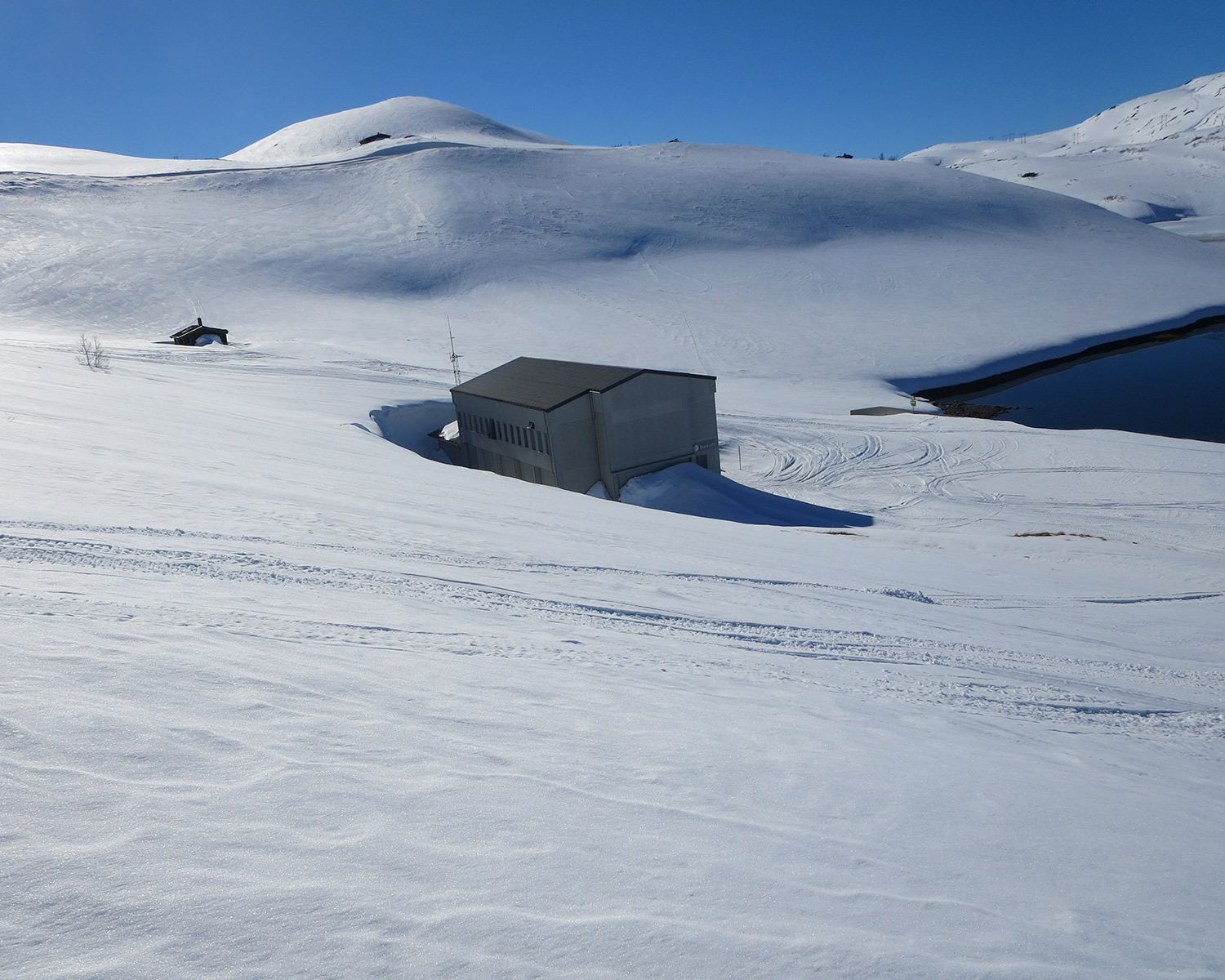 Målset power plant is located in a beautiful, but trackless mountain terrain